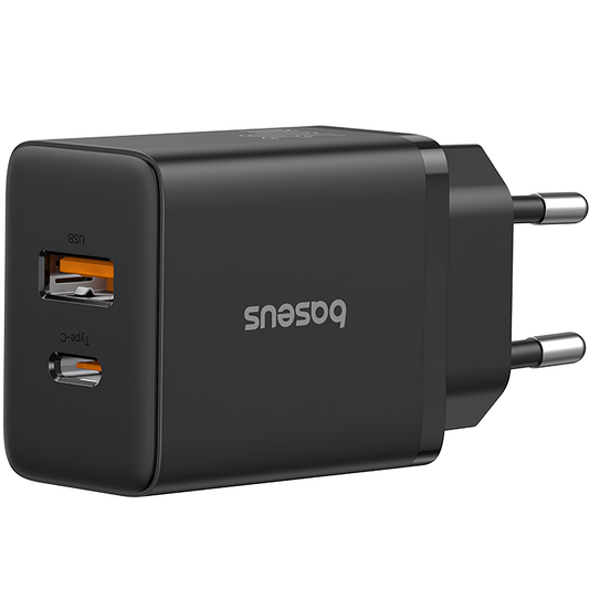 Sieťová nabíjačka Baseus Cube, 20W, 3A, 1 x USB-A - 1 x USB-C, Čierna P10111403113-00