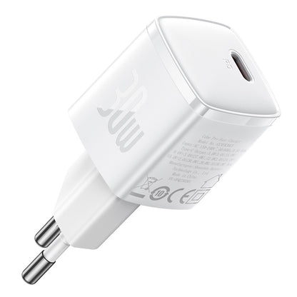 Sieťová nabíjačka Baseus Cube Pro, 30W, 3A, 1 x USB-C, Biela CCXF000302