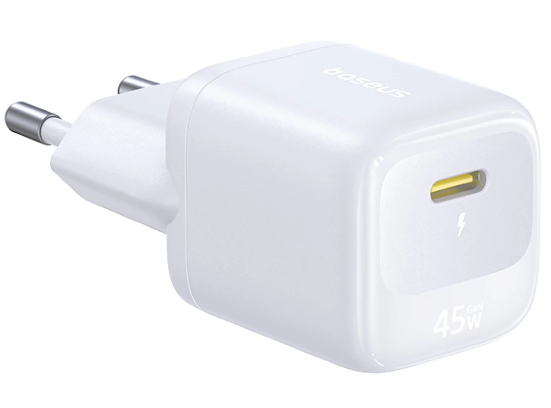 Sieťová nabíjačka Baseus EnerFill FN22, 45 W, 3 A, 1 × USB-C, biela E0123301