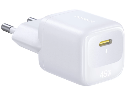 Sieťová nabíjačka Baseus EnerFill FN22, 45 W, 3 A, 1 × USB-C, biela E0123301