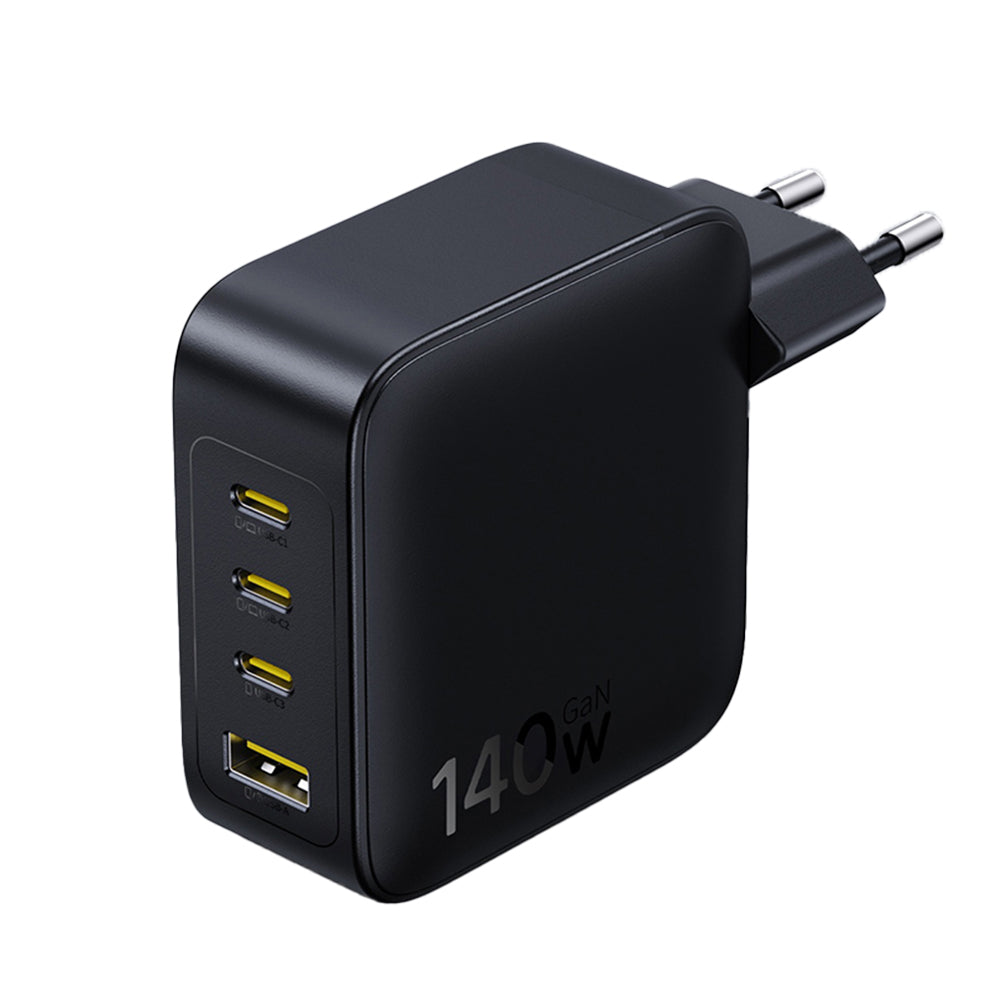 Sieťová nabíjačka Baseus EnerFill FH11, 140W, 5A, 1 x USB-A - 3 x USB-C, Čierna E0121J00