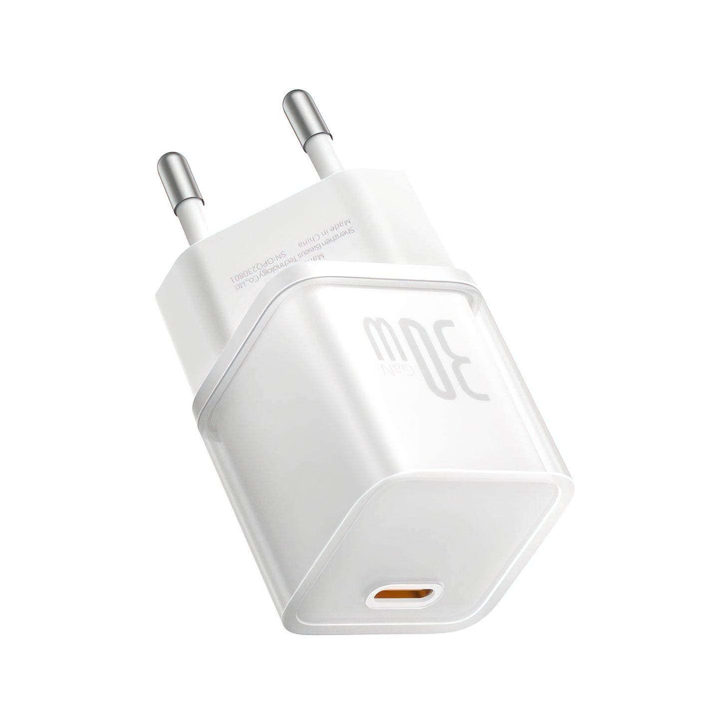 Sieťová nabíjačka Baseus GaN5S, 30W, 3A, 1 x USB-C, Biela P10162504213-00