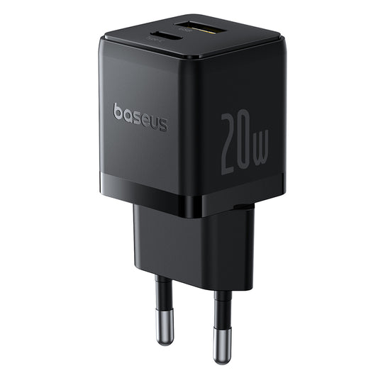 Sieťová nabíjačka Baseus Palm, 20W, 3A, 1 x USB-A - 1 x USB-C, Čierna P10111608113-00