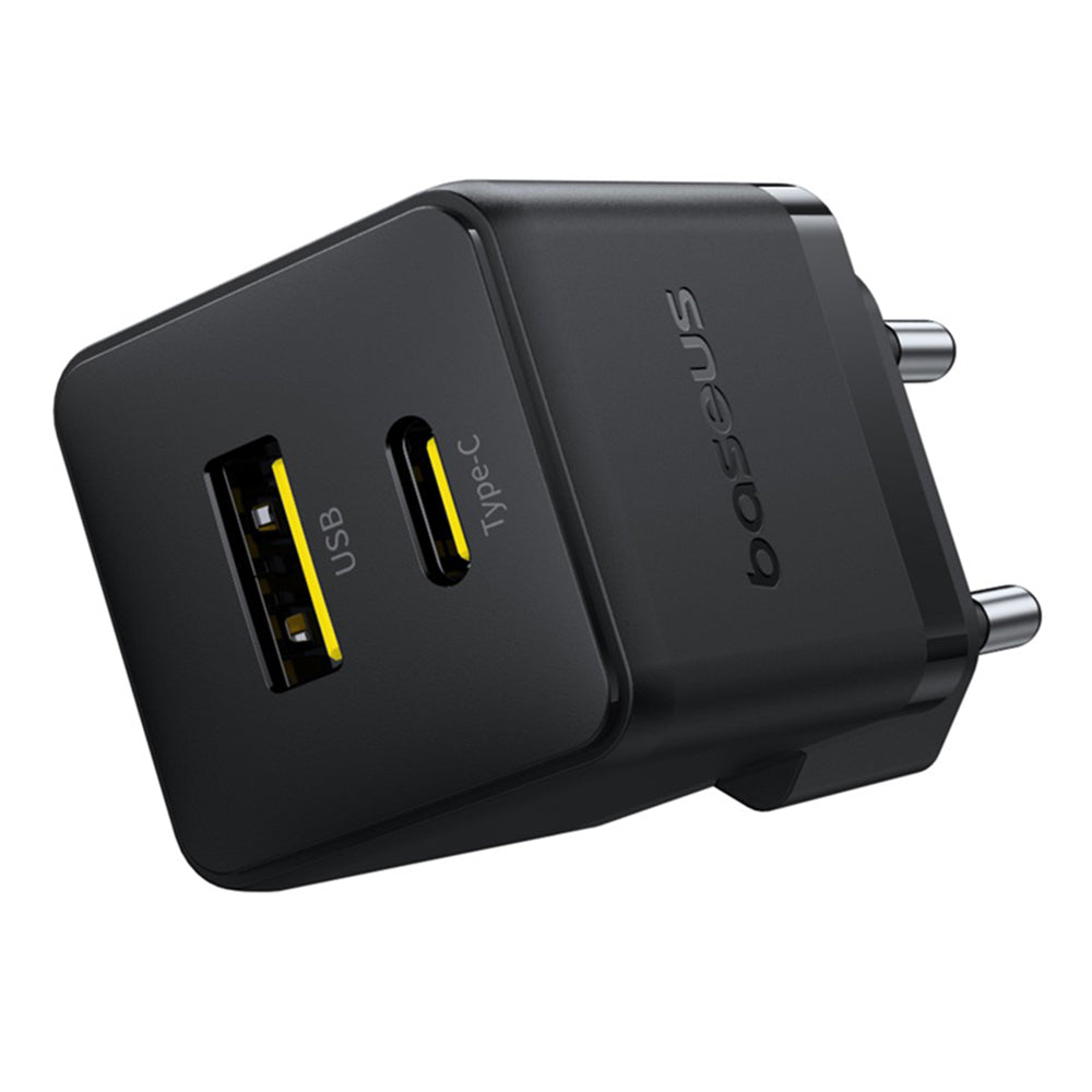 Sieťová nabíjačka Baseus Palm, 30W, 3A, 1 x USB-A - 1 x USB-C, Čierna P1011160A113-00