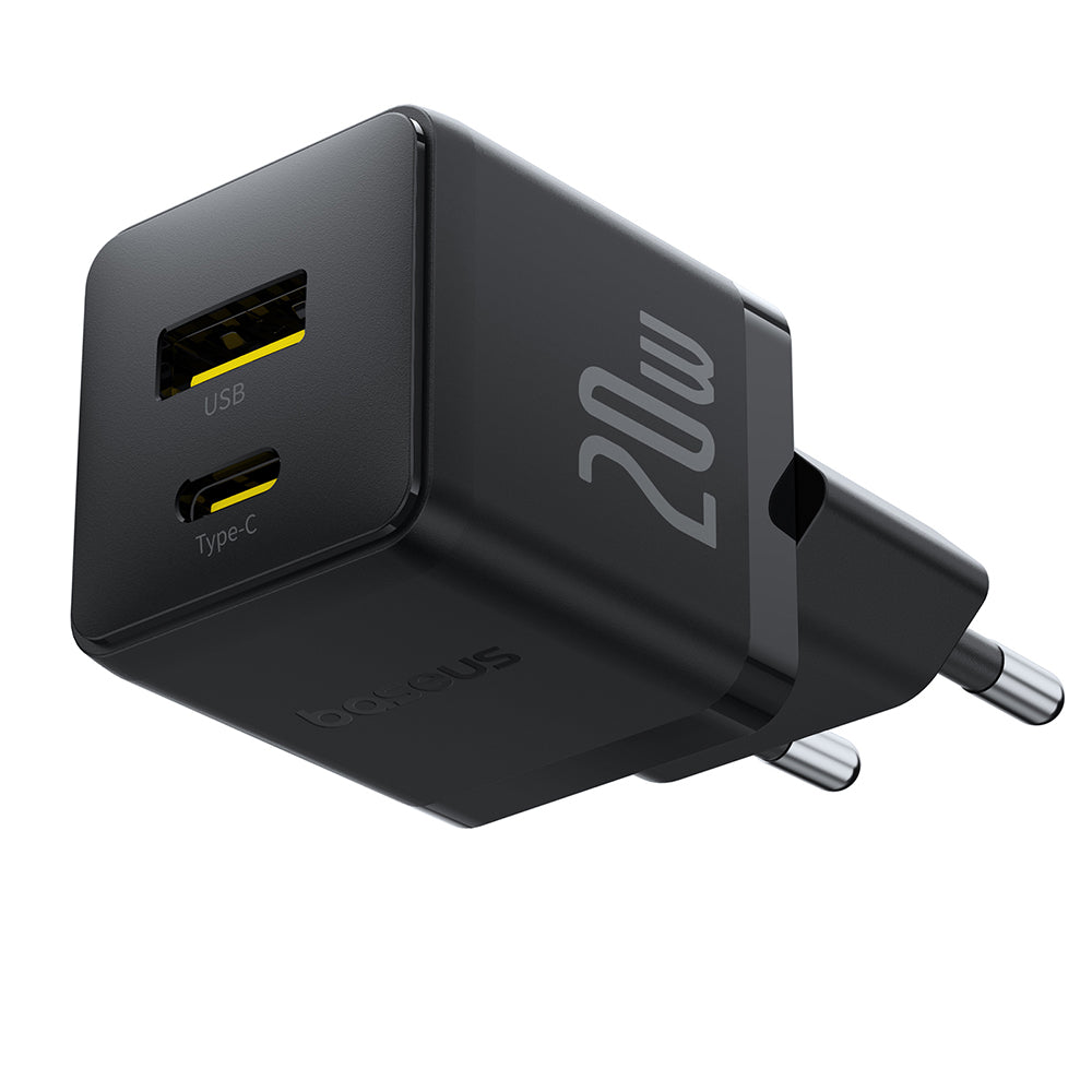 Sieťová nabíjačka Baseus Palm, 20W, 3A, 1 x USB-A - 1 x USB-C, Čierna P10111608113-00
