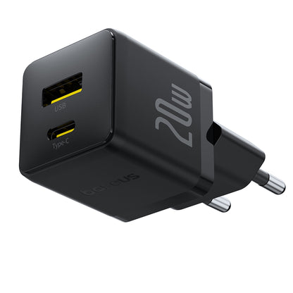 Sieťová nabíjačka Baseus Palm, 20W, 3A, 1 x USB-A - 1 x USB-C, Čierna P10111608113-00