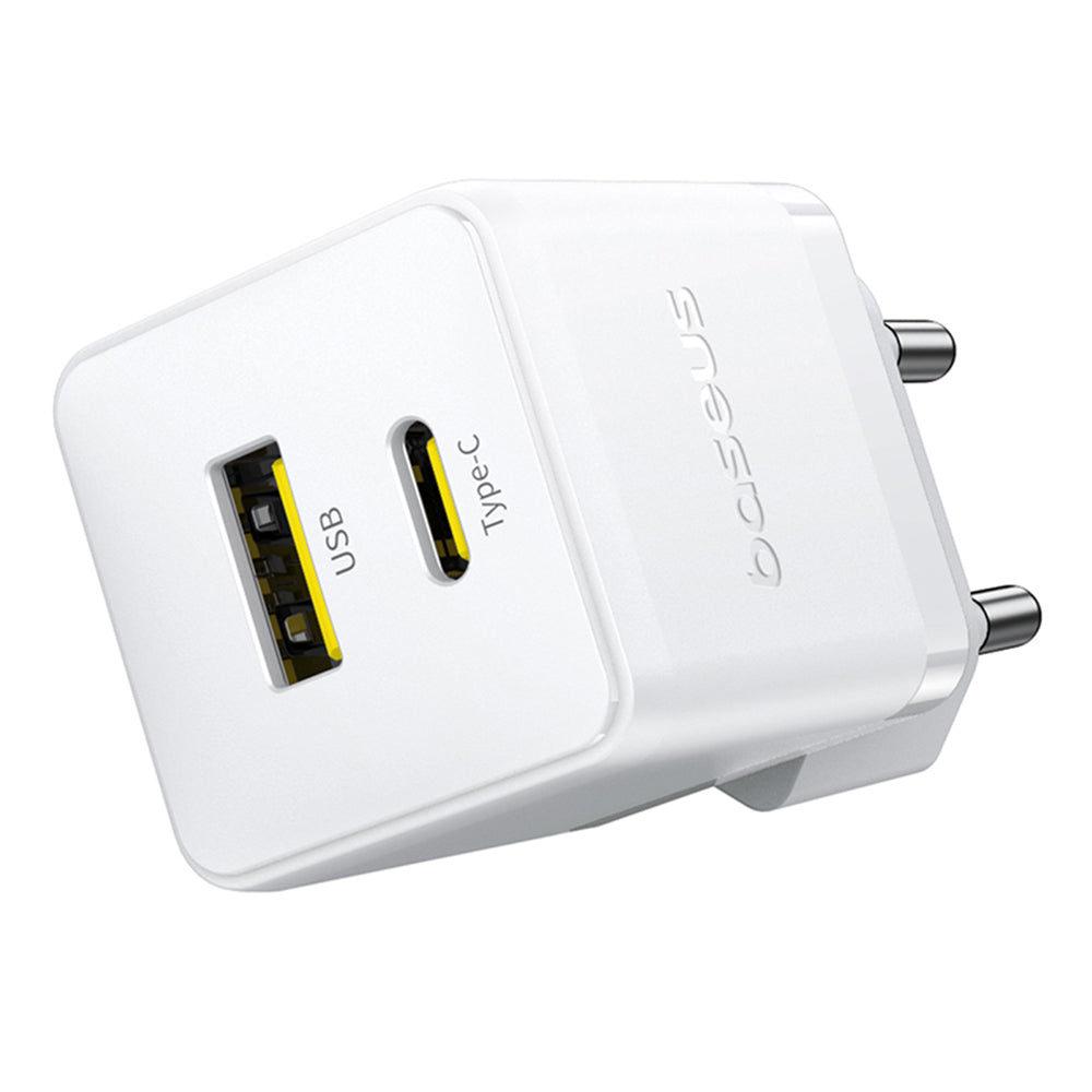 Sieťová nabíjačka Baseus Palm, 30W, 3A, 1 x USB-A - 1 x USB-C, Biela P1011160A213-00