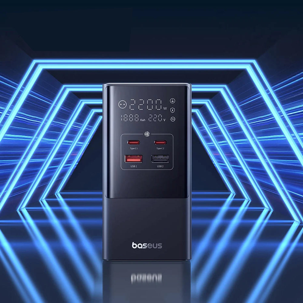 Sieťová nabíjačka Baseus PowerCombo, 35W, 5A, 2 x USB-A - 2 x USB-C - 3 x Schuko, Čierna, Znovu zapečatená E00023606113-00