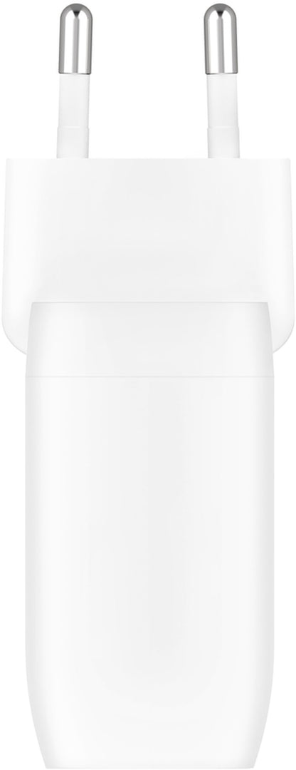 Sieťová nabíjačka Belkin BoostCharge Pro Dual, 60W, 3A, 2 x USB-C, biela WCB010vfWH