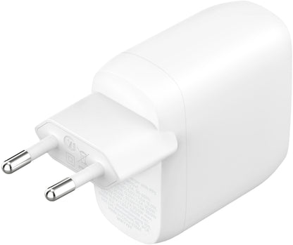 Sieťová nabíjačka Belkin BoostCharge Pro Dual, 60W, 3A, 2 x USB-C, biela WCB010vfWH