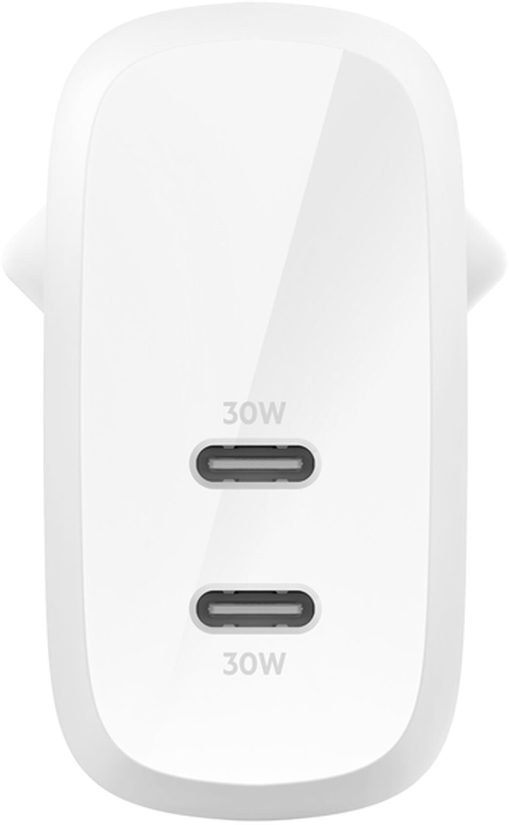 Sieťová nabíjačka Belkin BoostCharge Pro Dual, 60W, 3A, 2 x USB-C, biela WCB010vfWH