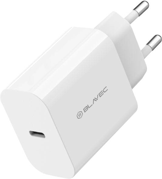 Sieťová nabíjačka Blavec BC-14, 30 W, 3 A, 1 × USB-C, biela