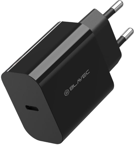 Sieťová nabíjačka Blavec BC-14, 30 W, 3 A, 1 × USB-C, čierna