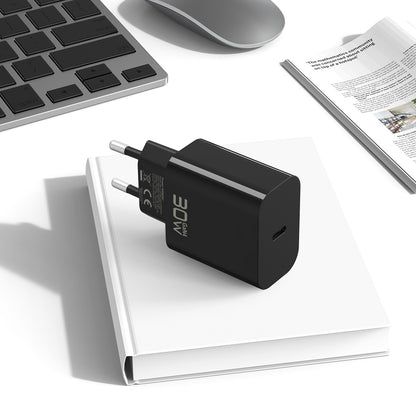 Sieťová nabíjačka Blavec BC-14, 30 W, 3 A, 1 × USB-C, čierna