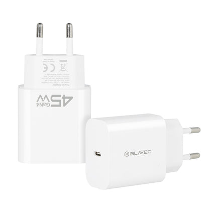 Sieťová nabíjačka Blavec BC-7, 45W, 3A, 1 x USB-C, Biela