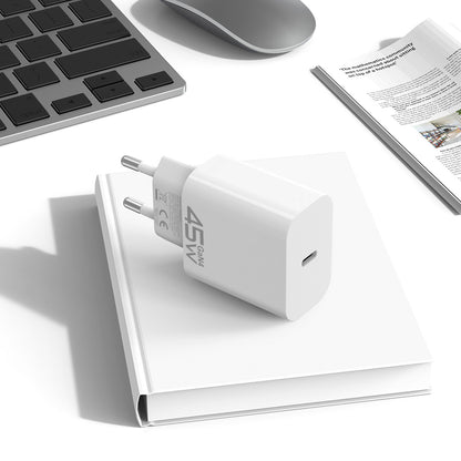 Sieťová nabíjačka Blavec BC-7, 45W, 3A, 1 x USB-C, Biela