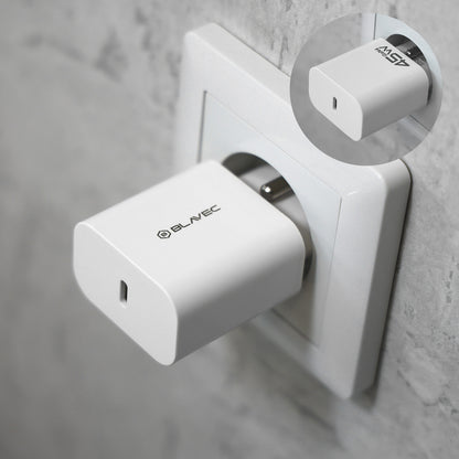 Sieťová nabíjačka Blavec BC-7, 45W, 3A, 1 x USB-C, Biela
