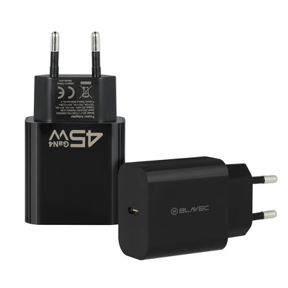 Sieťová nabíjačka Blavec BC-7, 45W, 3A, 1 x USB-C, Čierna