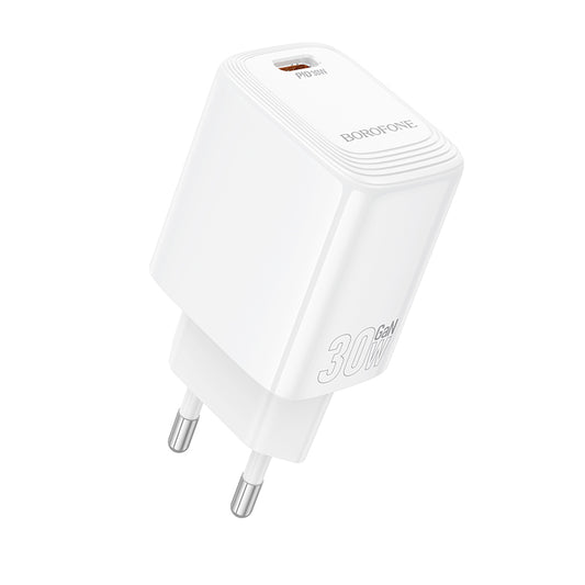 Sieťová nabíjačka Borofone BN28 Fuente, 30W, 3A, 1 x USB-C, Biela
