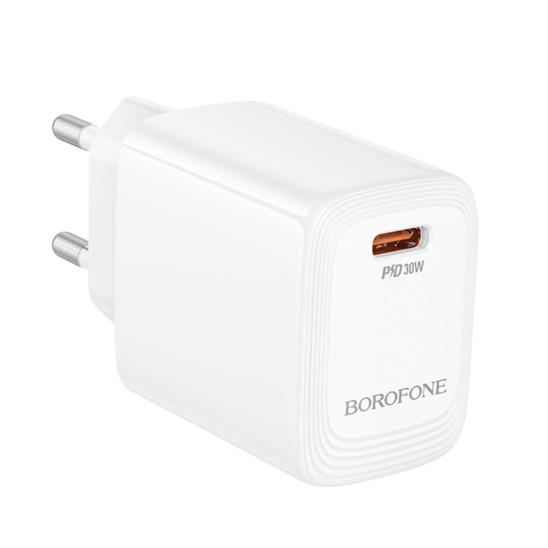 Sieťová nabíjačka Borofone BN28 Fuente, 30W, 3A, 1 x USB-C, Biela
