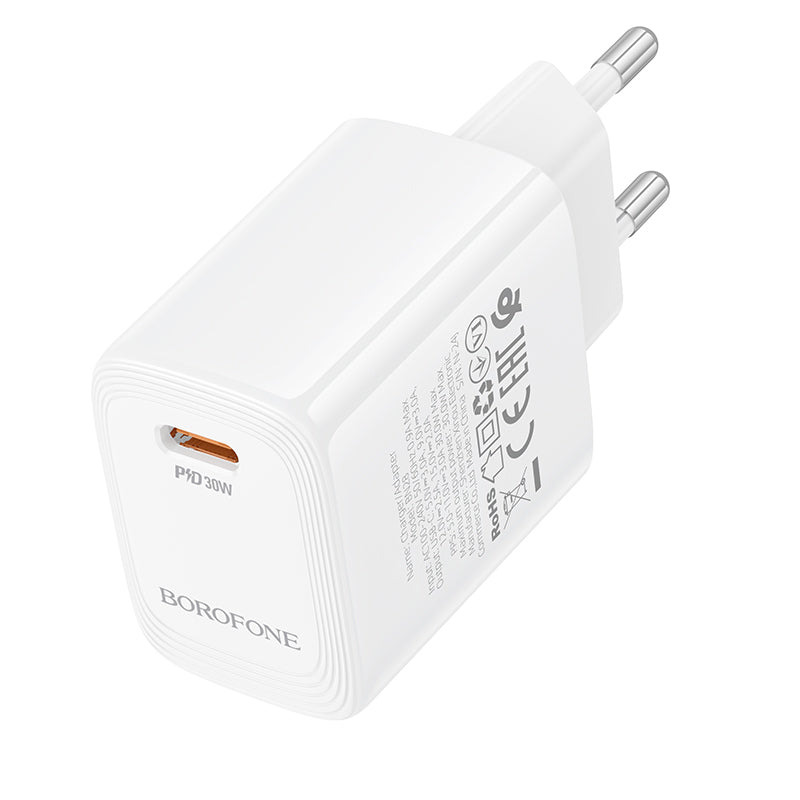 Sieťová nabíjačka Borofone BN28 Fuente, 30W, 3A, 1 x USB-C, Biela