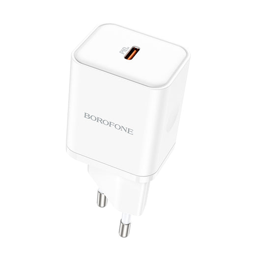 Sieťová nabíjačka Borofone BN6 Field, 20W, 3A, 1 x USB-C, Biela