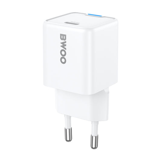 Sieťová nabíjačka BWOO CDA211, 30W, 3A, 1 x USB-C, Biela
