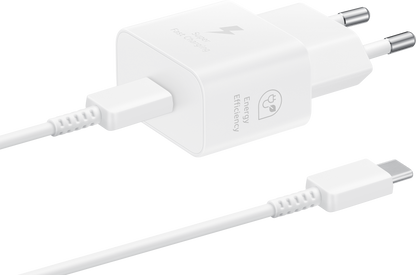 Sieťová nabíjačka Samsung USB-C, 25 W, 3A, 1 x USB-C, biela EP-T2510XWEGEU 