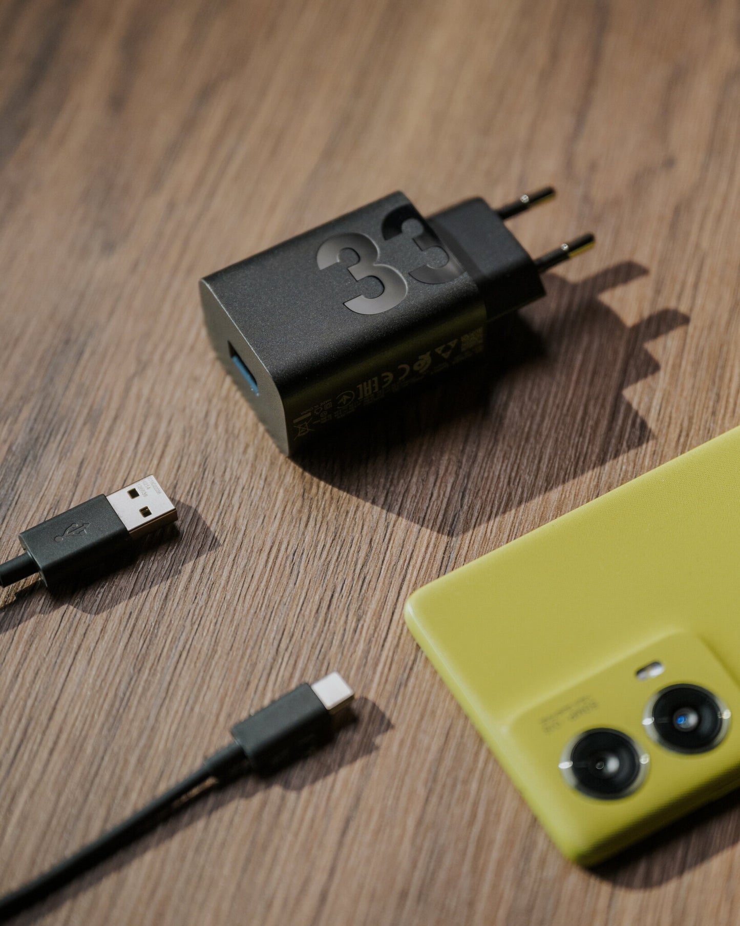 Sieťová nabíjačka s káblom USB-C Motorola, 33W, 3A, 1 x USB-A, Čierna PG38C06448