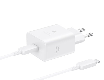 Sieťová nabíjačka s káblom USB-C Samsung, 45W, 4.05A, 1 x USB-C, Biela EP-T4511XWEGEU