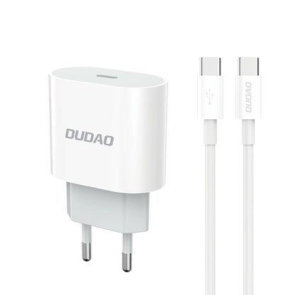 Sieťová nabíjačka s káblom USB-C Dudao A14EUC, 20W, 3A, 1 x USB-C, Čierna