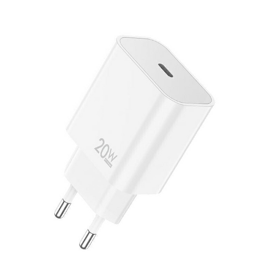 Sieťová nabíjačka s USB-C káblom Sendem OG73, 20W, 3A, 1 x USB-C, biela