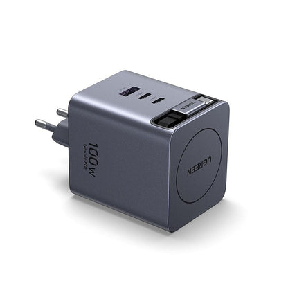 Sieťová nabíjačka s USB-C káblom UGREEN X616 (65828), 100W, 5A, 1 x USB-A - 3 x USB-C, sivá