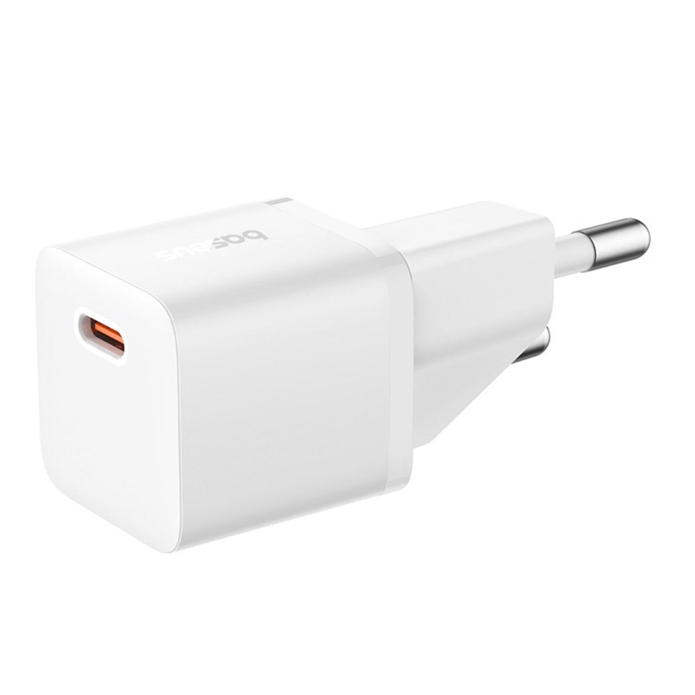 Sieťová nabíjačka s káblom USB-C Baseus GaN5, 20W, 3A, 1 x USB-C, Biela P10110900213-01