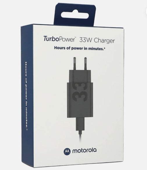Sieťová nabíjačka s káblom USB-C Motorola, 33W, 3A, 1 x USB-A, Čierna PG38C06448