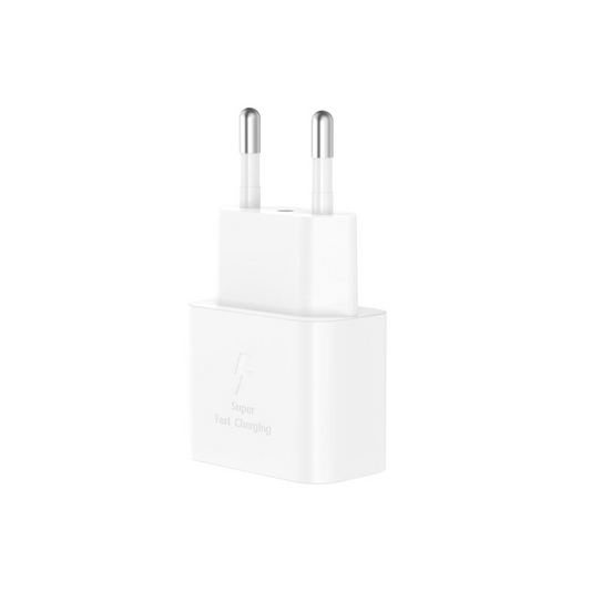 Sieťová nabíjačka s káblom USB-C XO Design L167, 25W, 3A, 1 x USB-C, Biela