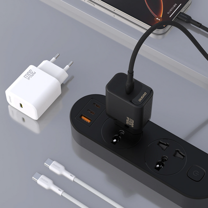 Sieťová nabíjačka s káblom USB-C Dudao A27PCEU, 30W, 3A, 1 x USB-C, čierna