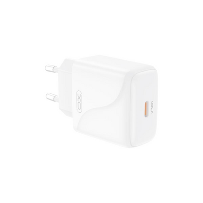 Network Charger with USB-C Cable XO Design L141, 20W, 3A, 1 x USB-C, White