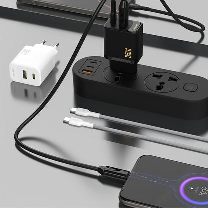 Network Charger with USB-C Cable Dudao A27 Max, 35W, 1 x USB-A - 1 x USB-C, Black