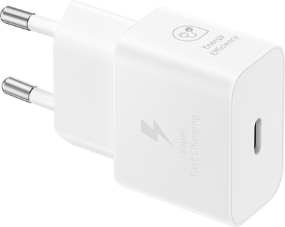 Sieťová nabíjačka Samsung USB-C, 25 W, 3A, 1 x USB-C, biela EP-T2510XWEGEU 