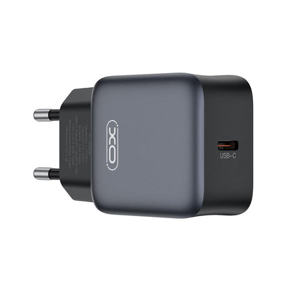 Sieťová nabíjačka s káblom Lightning XO Design L155, 30W, 3A, 1 x USB-C, čierna