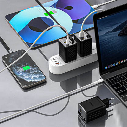 Sieťová nabíjačka s káblom USB-C Dudao A67EU, 67W, 3.35A, 1 x USB-A - 1 x USB-C, čierna