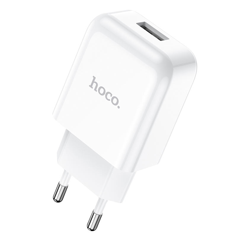 Sieťová nabíjačka s káblom Lightning HOCO N2, 10W, 2A, 1 x USB-A, Biela