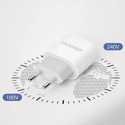 Sieťová nabíjačka s káblom USB-C Dudao A14EUC, 20W, 3A, 1 x USB-C, Čierna