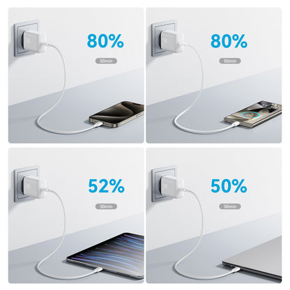 Sieťová nabíjačka s káblom USB-C Joyroom JR-TCF24, 30W, 3A, 1 x USB-C, Biela
