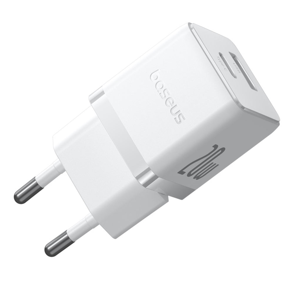 Sieťová nabíjačka s káblom USB-C Baseus Palm, 20W, 3A, 1 x USB-A - 1 x USB-C, Biela P10111608213-01