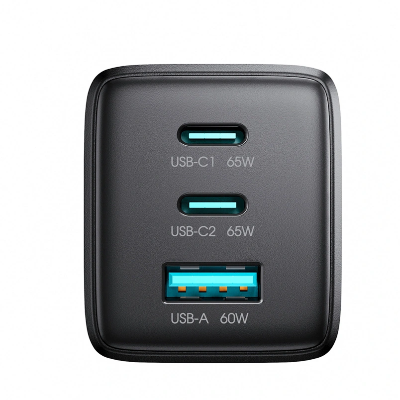 Sieťová nabíjačka s USB-C káblom Joyroom JR-TG10, 65W, 3,25A, 1 x USB-A - 2 x USB-C, čierna