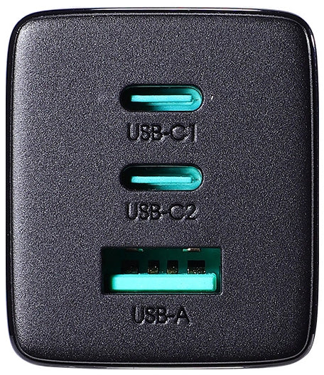Sieťová nabíjačka s káblom USB-C Joyroom TCG01, 65W, 3.25A, 1 x USB-A - 2 x USB-C, Čierna