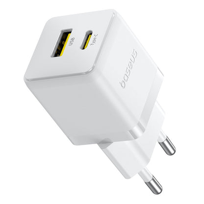 Sieťová nabíjačka s káblom USB-C Baseus Palm, 20W, 3A, 1 x USB-A - 1 x USB-C, Biela P10111608213-01