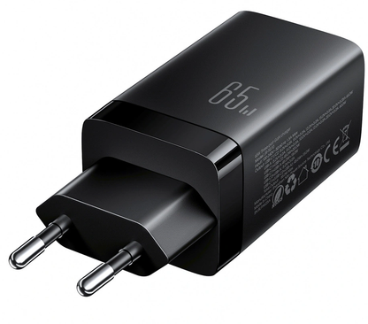 Sieťová nabíjačka s USB-C káblom Joyroom JR-TG10, 65W, 3,25A, 1 x USB-A - 2 x USB-C, čierna